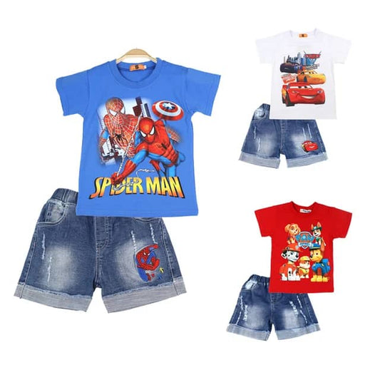 Ensemble T-Shirt super hero