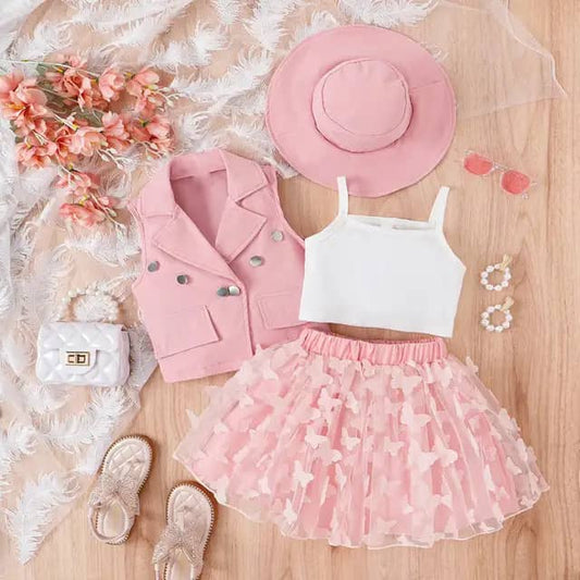 Ensemble veste rose pour fille